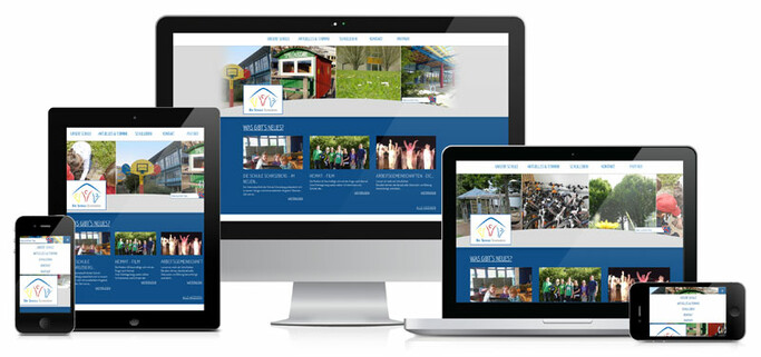 Responsive Web der Schule Schrozberg